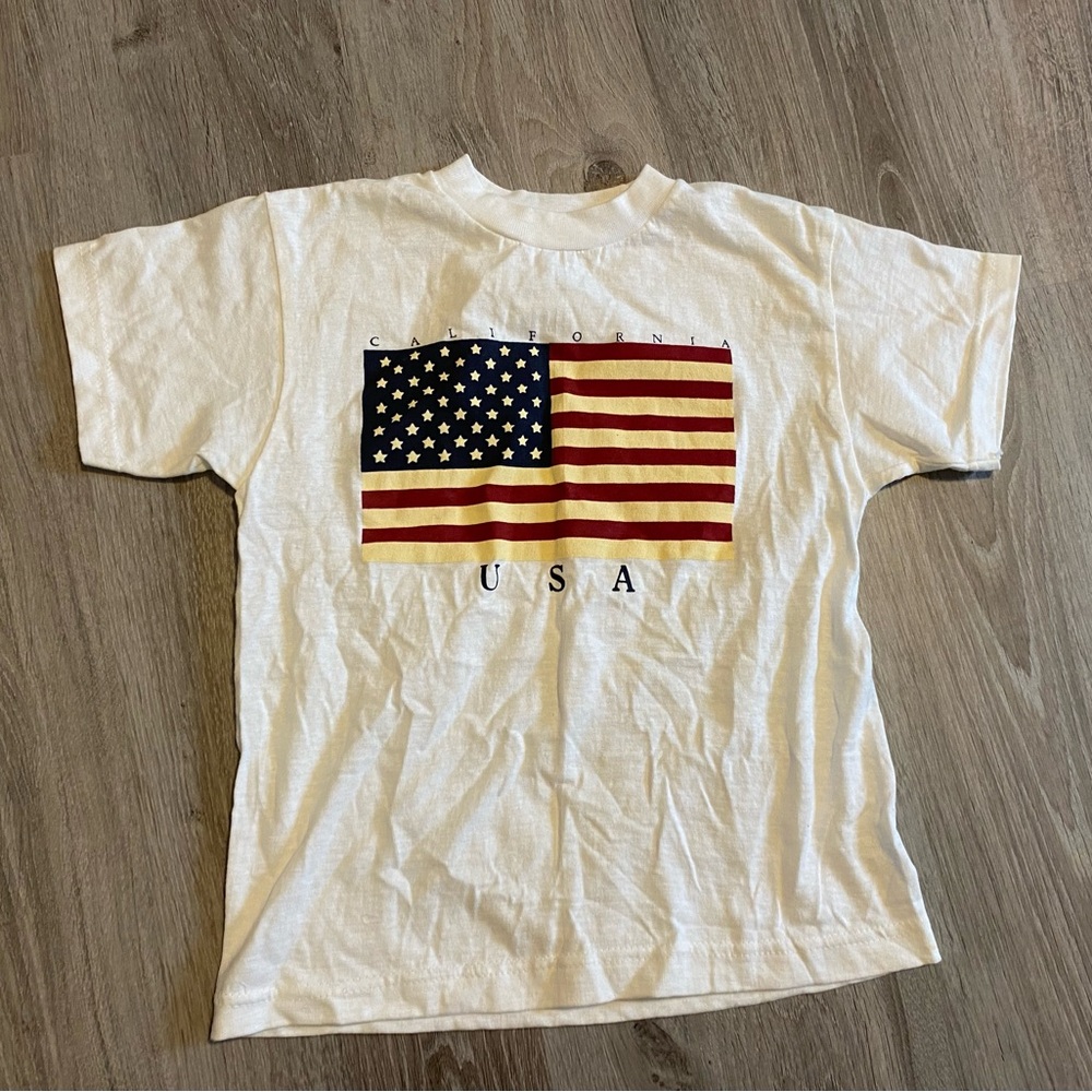 Vintage California USA Flag Baby Tee
